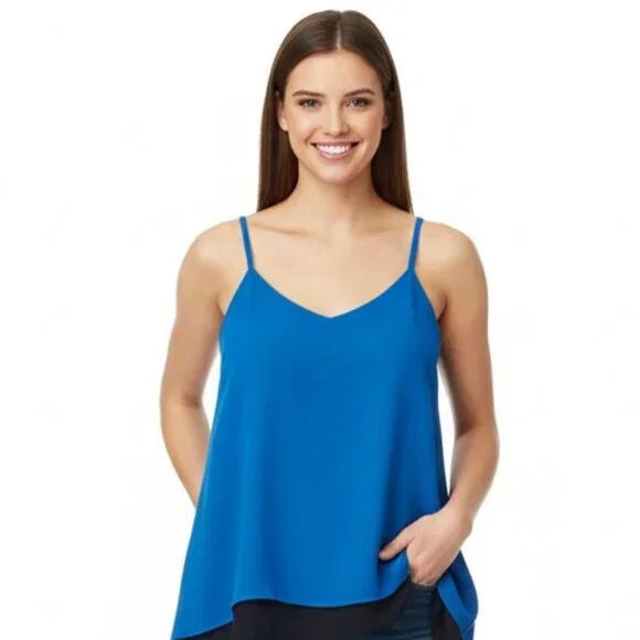 The Limited Blue and Black Layered Tank Top - Picture 1 of 8